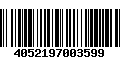 Código de Barras 4052197003599