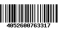 Código de Barras 4052600763317