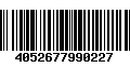 Código de Barras 4052677990227