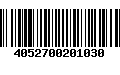 Código de Barras 4052700201030