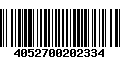 Código de Barras 4052700202334