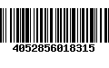 Código de Barras 4052856018315