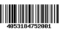 Código de Barras 4053184752001