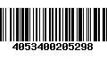 Código de Barras 4053400205298