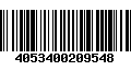 Código de Barras 4053400209548