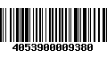 Código de Barras 4053900009380