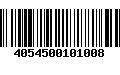 Código de Barras 4054500101008