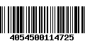 Código de Barras 4054500114725