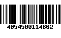 Código de Barras 4054500114862