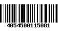 Código de Barras 4054500115081