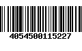 Código de Barras 4054500115227