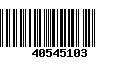 Código de Barras 40545103