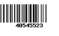 Código de Barras 40545523