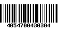 Código de Barras 4054700430304