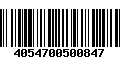 Código de Barras 4054700500847