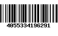 Código de Barras 4055334196291