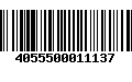 Código de Barras 4055500011137