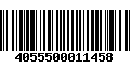 Código de Barras 4055500011458