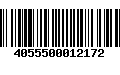 Código de Barras 4055500012172