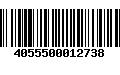 Código de Barras 4055500012738