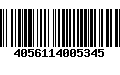 Código de Barras 4056114005345