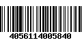 Código de Barras 4056114005840