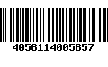 Código de Barras 4056114005857