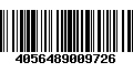 Código de Barras 4056489009726