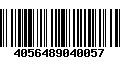 Código de Barras 4056489040057