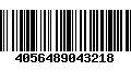 Código de Barras 4056489043218