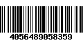 Código de Barras 4056489058359