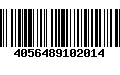 Código de Barras 4056489102014