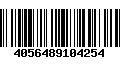 Código de Barras 4056489104254