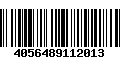 Código de Barras 4056489112013