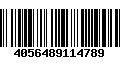 Código de Barras 4056489114789