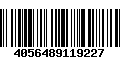 Código de Barras 4056489119227