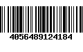 Código de Barras 4056489124184