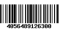 Código de Barras 4056489126300