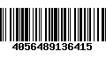 Código de Barras 4056489136415