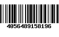 Código de Barras 4056489158196