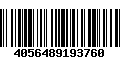 Código de Barras 4056489193760