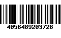 Código de Barras 4056489203728