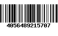 Código de Barras 4056489215707