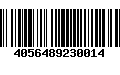 Código de Barras 4056489230014