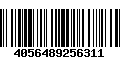 Código de Barras 4056489256311