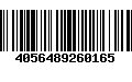 Código de Barras 4056489260165