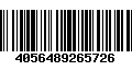 Código de Barras 4056489265726