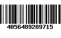 Código de Barras 4056489289715