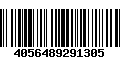 Código de Barras 4056489291305