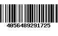 Código de Barras 4056489291725